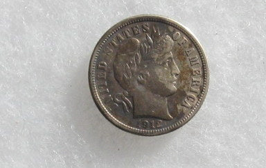 1912 Barber Dime AU-50 | Of Coins & Crystals