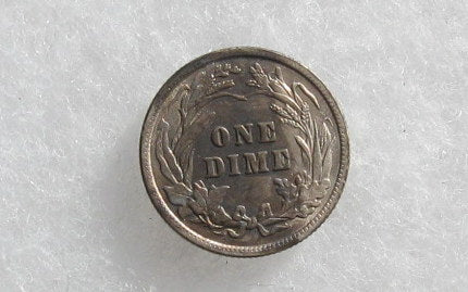 1912 Barber Dime AU-50 | Of Coins & Crystals