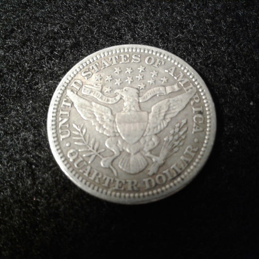 1914 Barber Quarter VF30 | Of Coins & Crystals