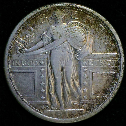 1917-D Type-I Standing Liberty Quarter VF20 | Of Coins & Crystals