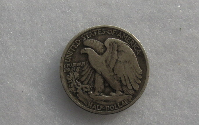 1919D Walking Liberty Half Dollar F-12 | Of Coins & Crystals