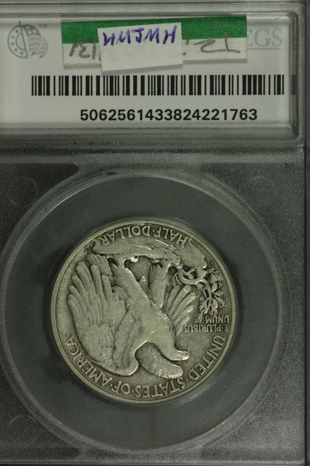 1920S Walking Liberty Half Dollar SEGS VF-25 | Of Coins & Crystals