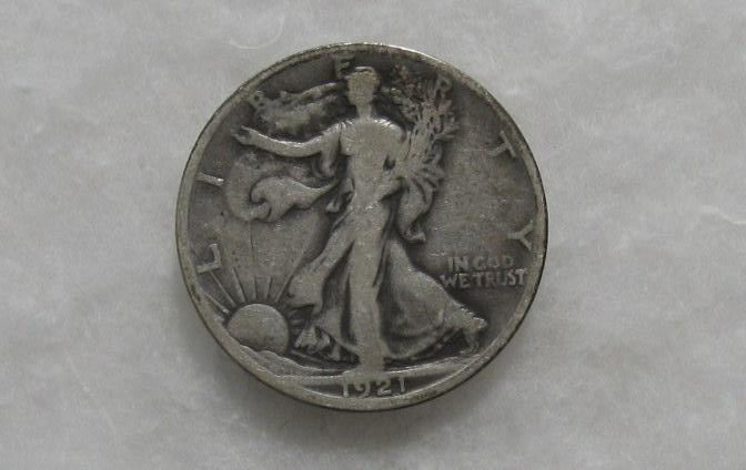 1921S Walking Liberty Half Dollar F-12 | Of Coins & Crystals