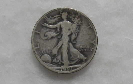 1921S Walking Liberty Half Dollar F-12 | Of Coins & Crystals