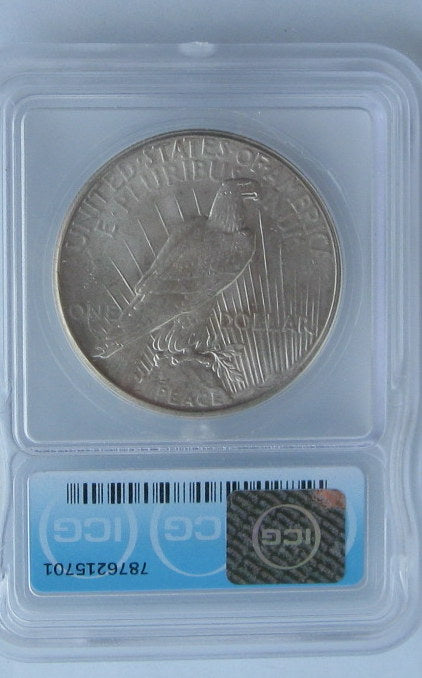 1927 Peace Dollar ICG MS64
