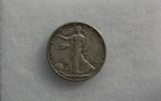 1934 Walking Liberty Half Dollar VF-20 | Of Coins & Crystals