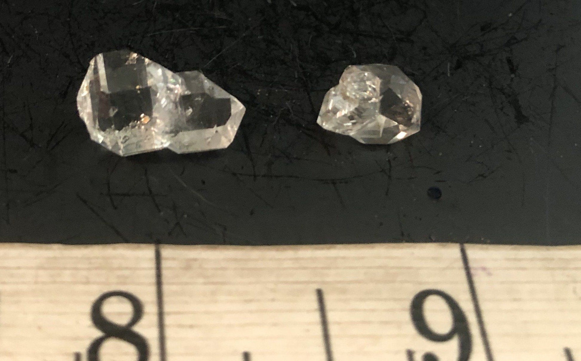 Herkimer Diamond Mini Cluster Pair 626-63 | Of Coins & Crystals