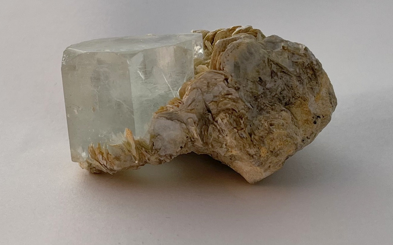 Aquamarine w/ Muscovite - Pakistan | Of Coins & Crystals