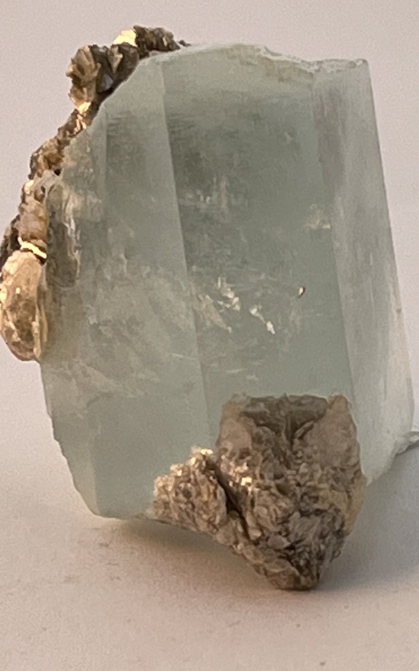 Aquarmarine w/ Muscovite 8 - Pakistan | Of Coins & Crystals