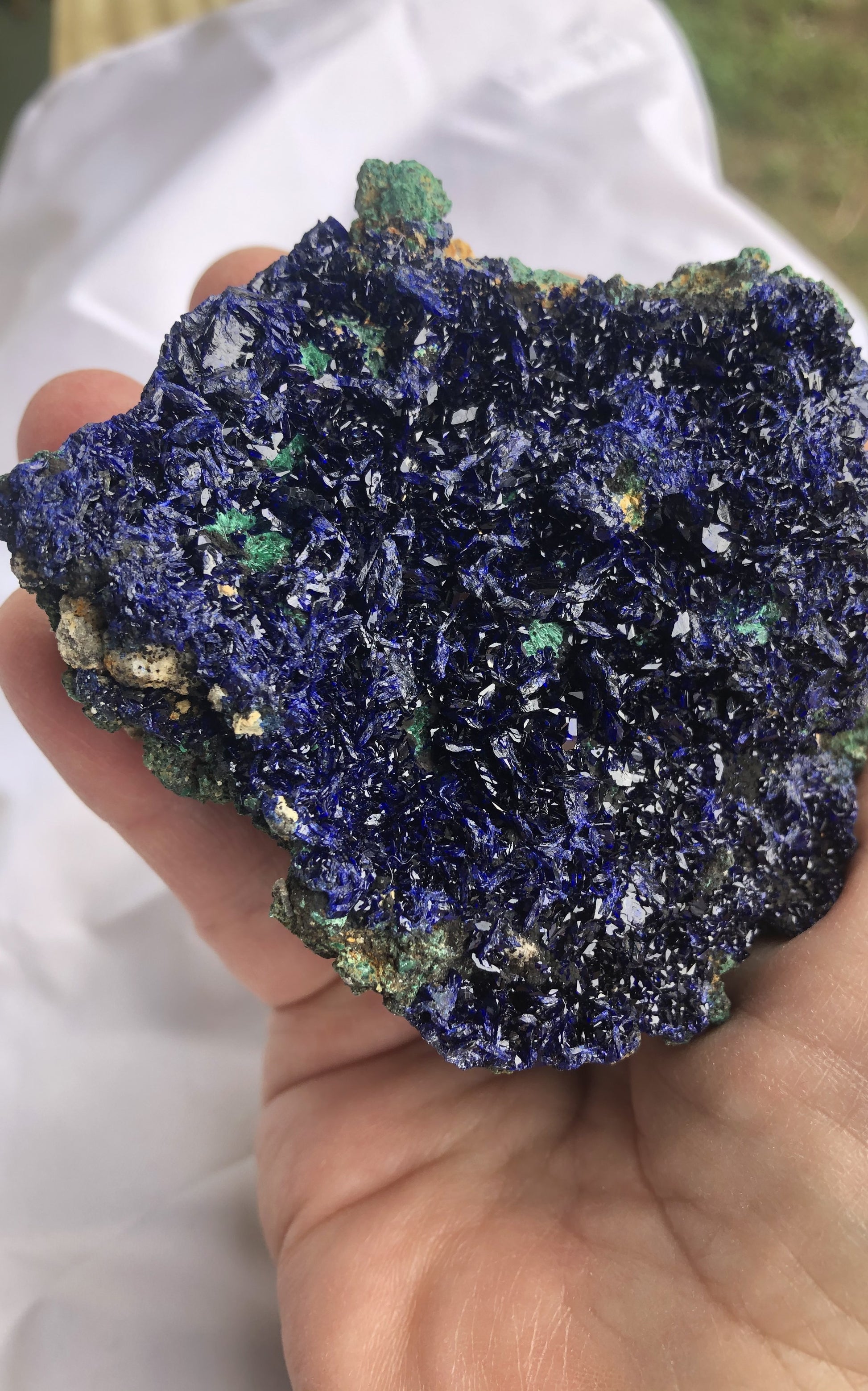 Azurite, Malachite - Sepon Mine, Laos | Of Coins & Crystals
