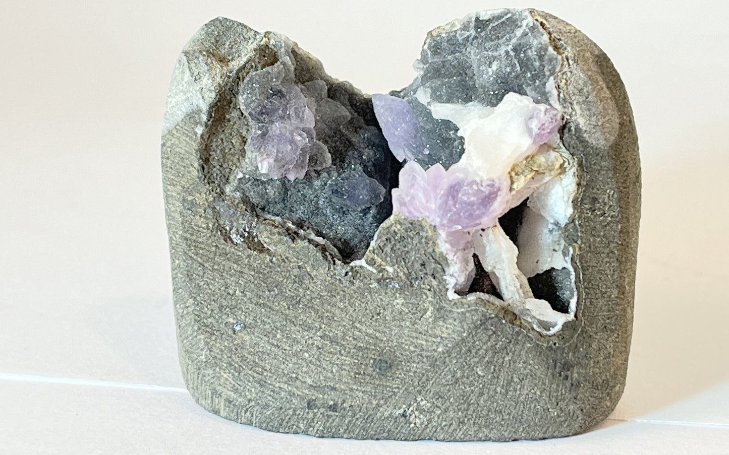 Black Chalcedony w/ Amethyst & Basalt