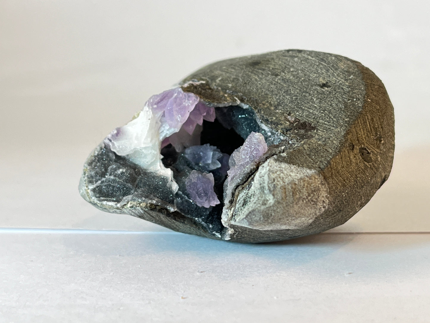 Black Chalcedony w/ Amethyst & Basalt