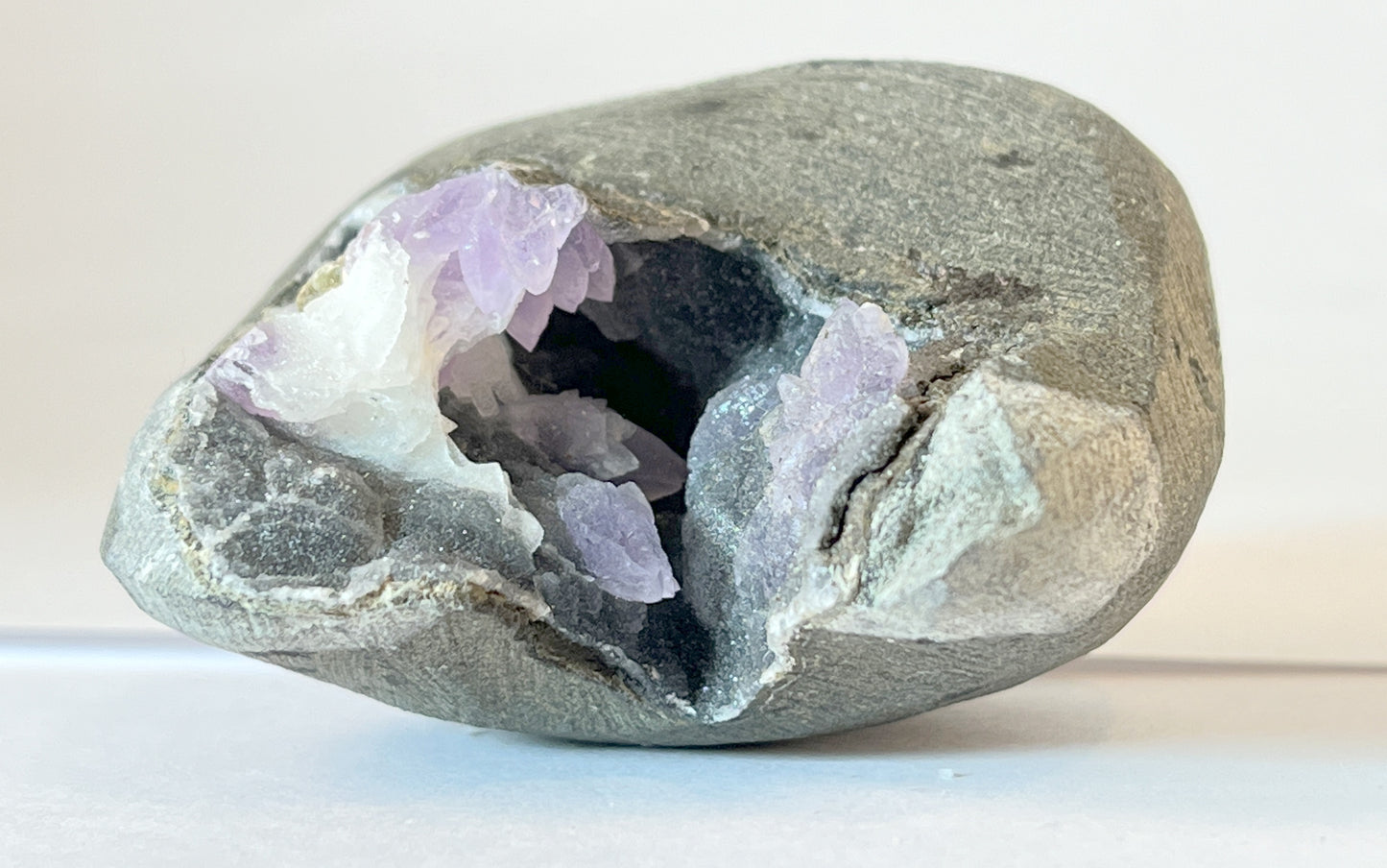 Black Chalcedony w/ Amethyst & Basalt