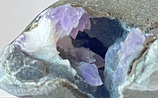 Black Chalcedony w/ Amethyst & Basalt