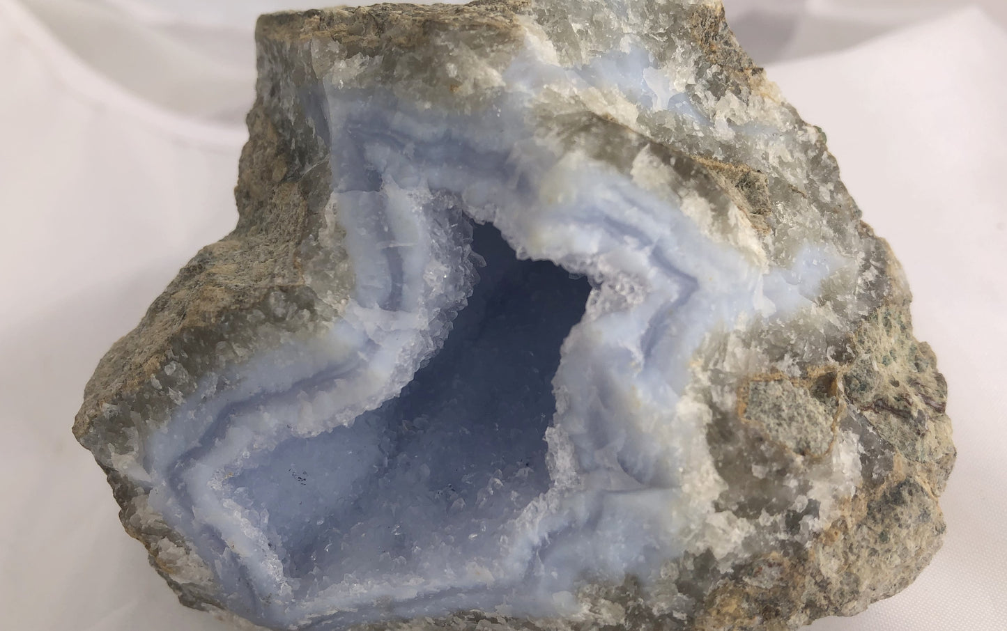 Blue Chalcedony Drusy 53 - Malawi | Of Coins & Crystals