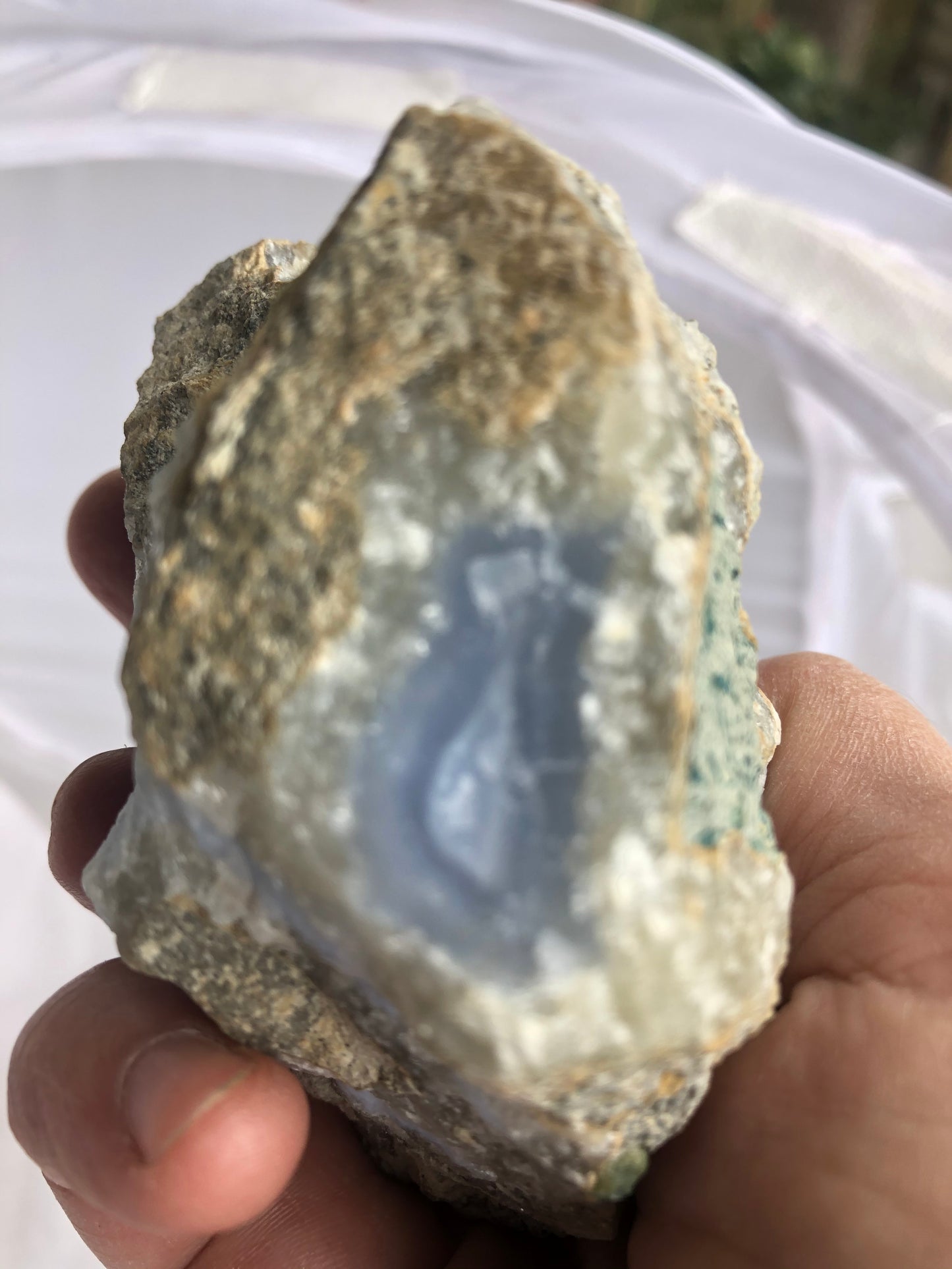 Blue Chalcedony Drusy 53 - Malawi | Of Coins & Crystals