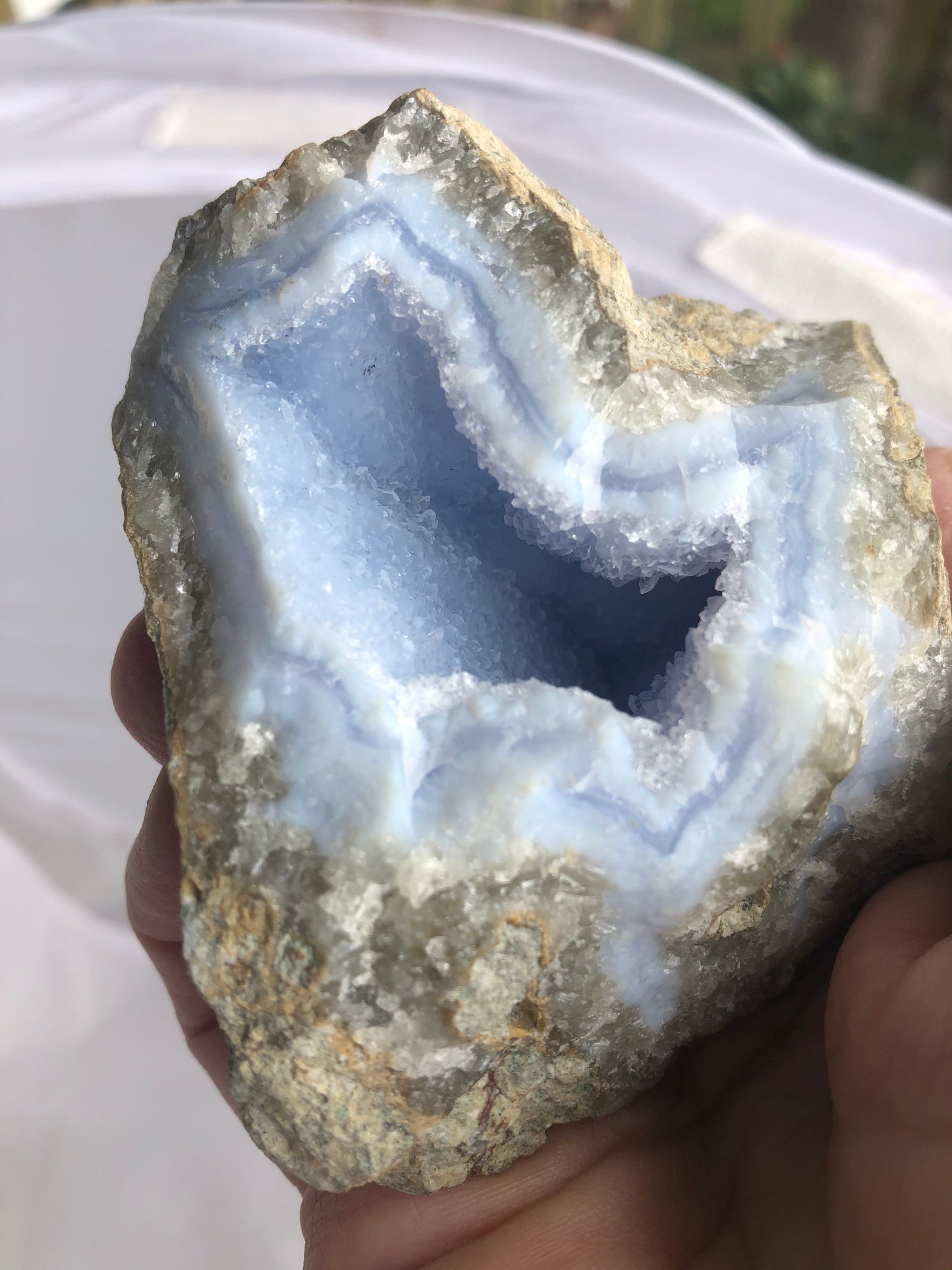 Blue Chalcedony Drusy 53 - Malawi | Of Coins & Crystals