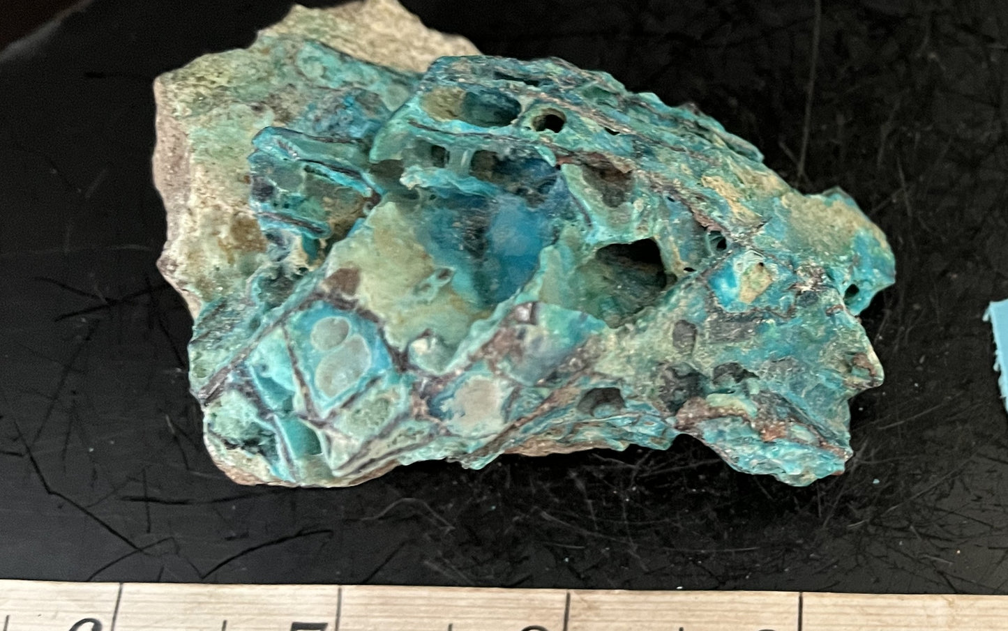 Chrysocolla on Copper 300 - Ternate, Indonesia