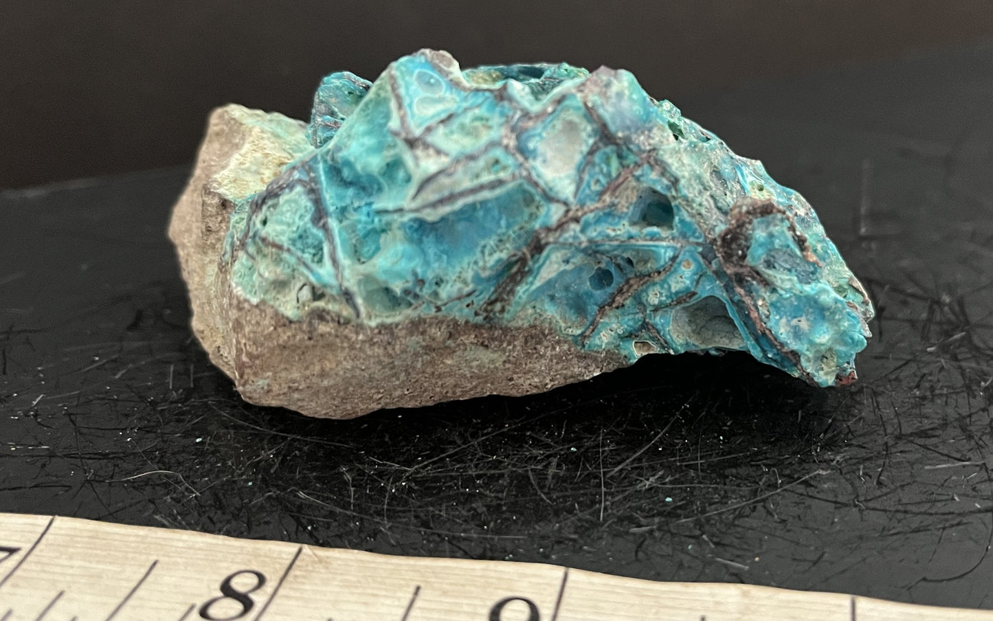 Chrysocolla on Copper 300 - Ternate, Indonesia