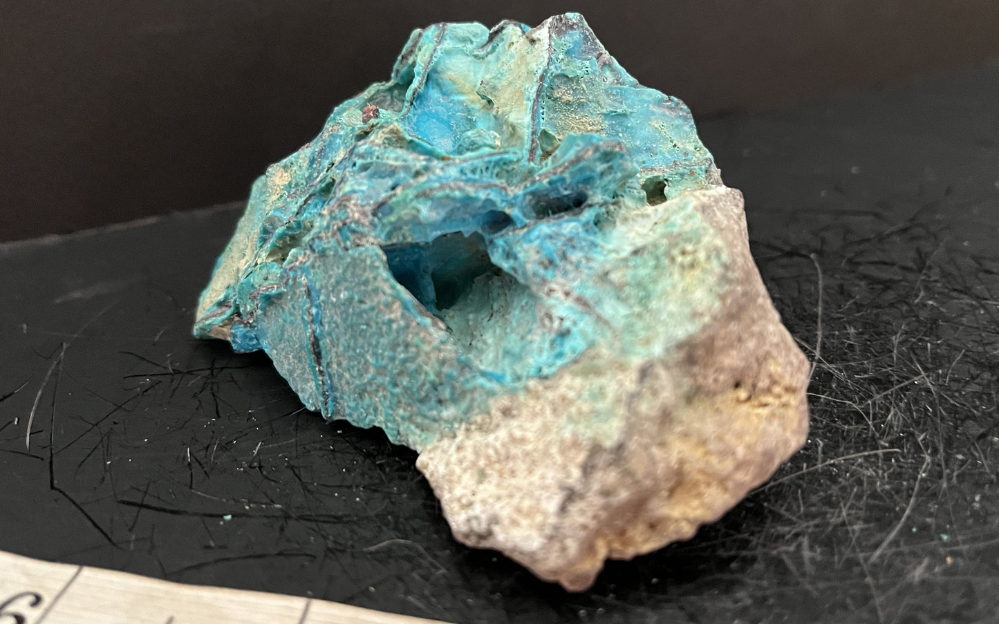 Chrysocolla on Copper 300 - Ternate, Indonesia