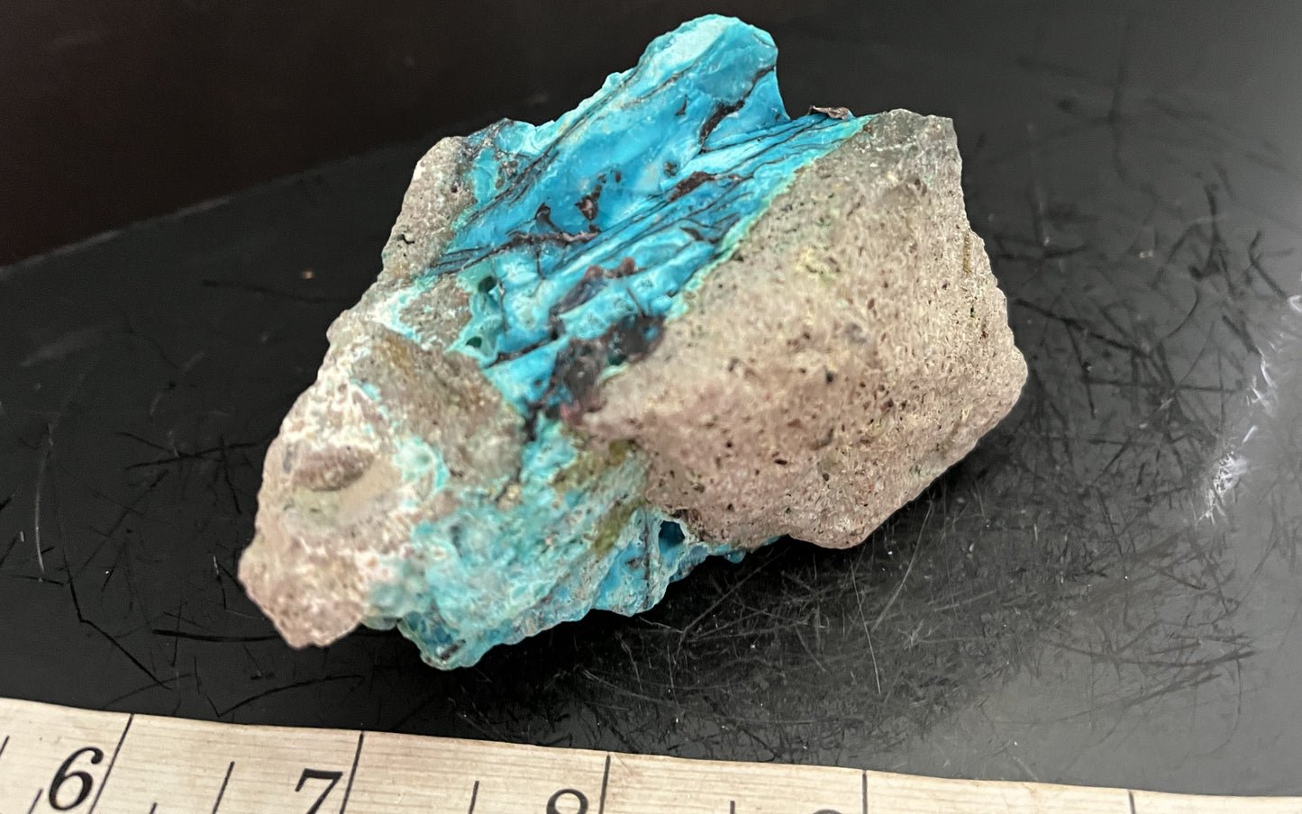Chrysocolla on Copper 301 - Ternate, Indonesia