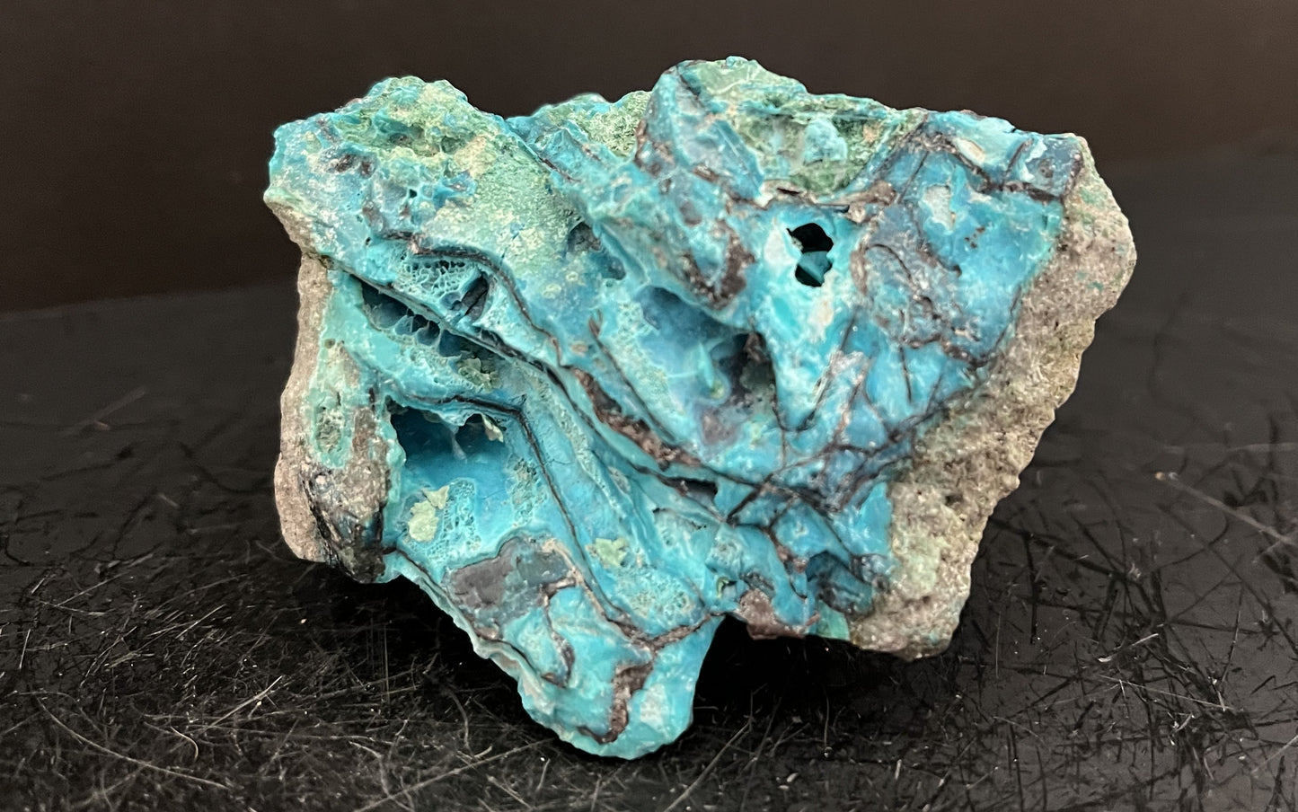 Chrysocolla on Copper 301 - Ternate, Indonesia