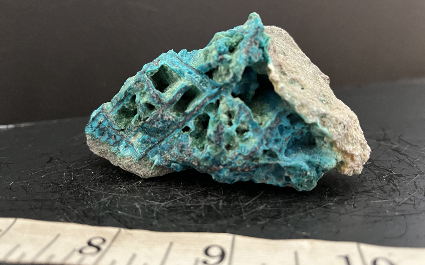 Chrysocolla on Copper 301 - Ternate, Indonesia