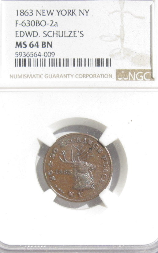 NY F-630-BO-2a NGC MS-64 Bn