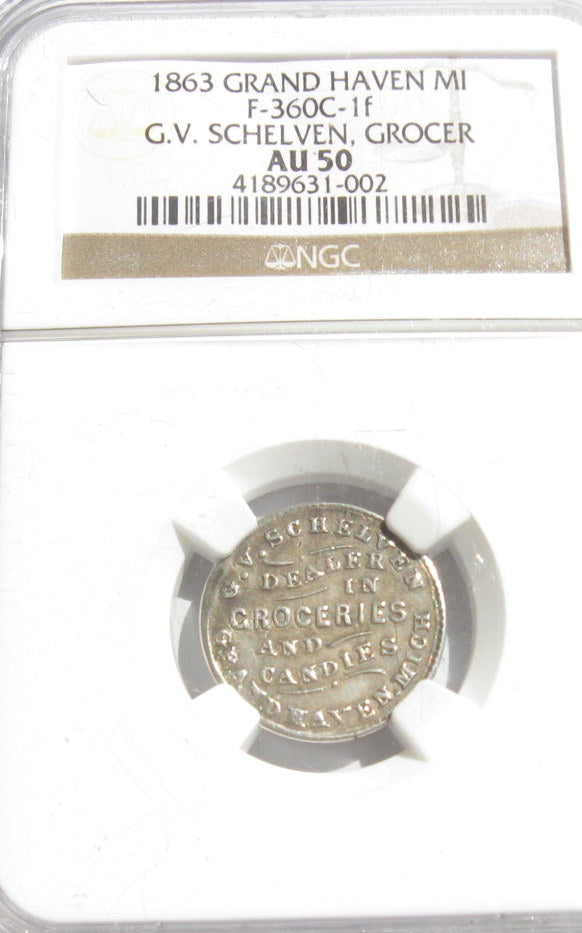 MI F-360-C-1a NGC AU50 / MI F-360-C-1f NGC AU50 SET