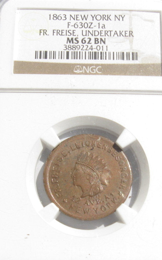 NY F-630-Z-1a NGC MS-62 Bn
