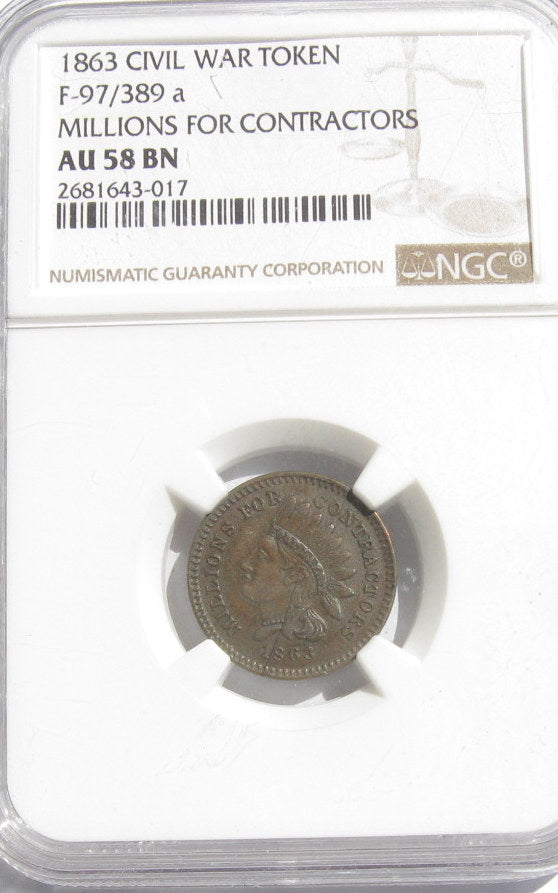 97/389A NGC AU58