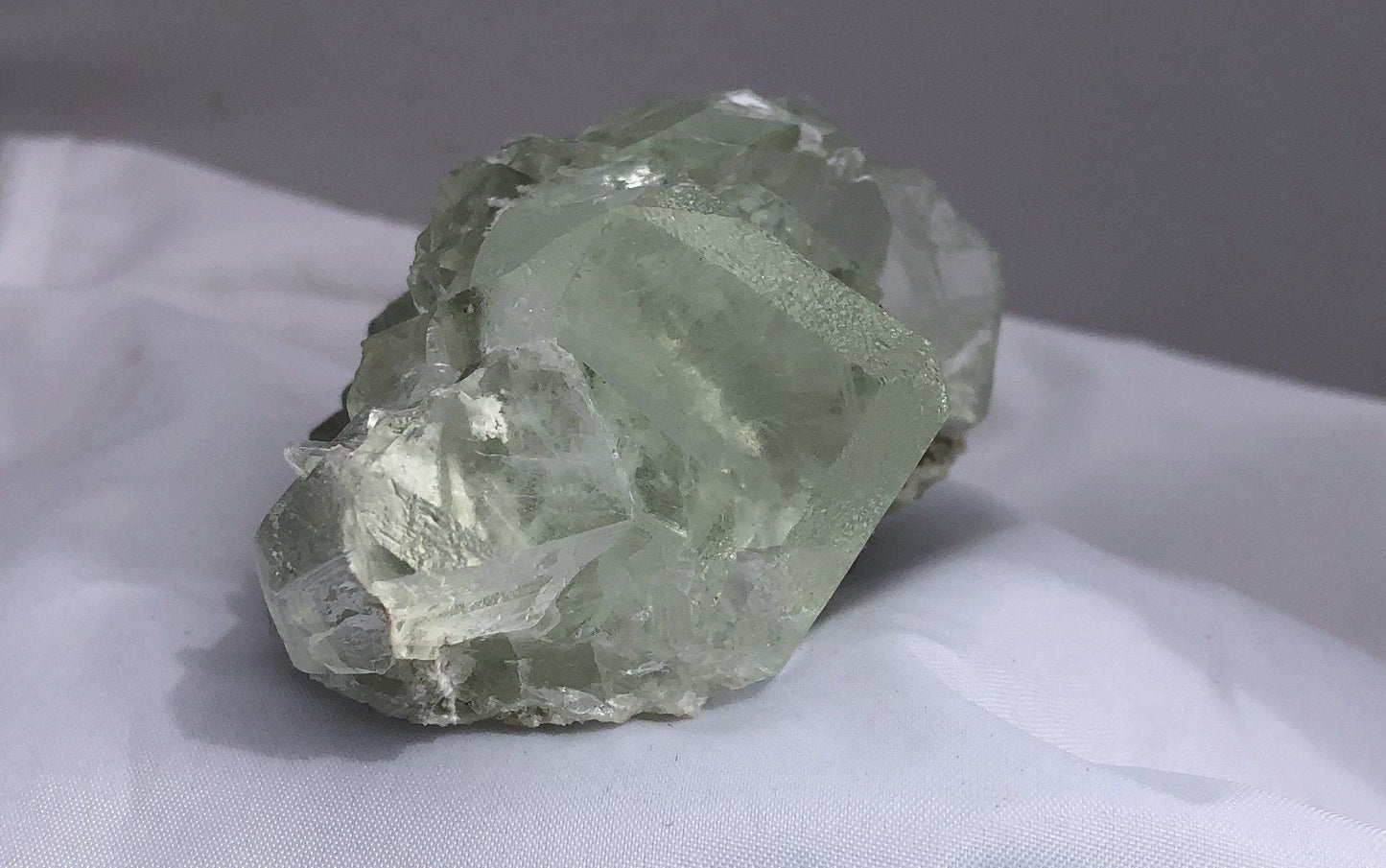 Green Fluorite 1 from the Xianghualing-Xianghuapu Mines, Hunan, China | Of Coins & Crystals