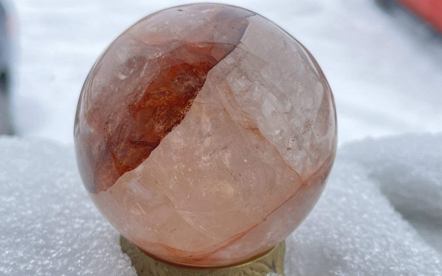 Hematoid Quartz Sphere