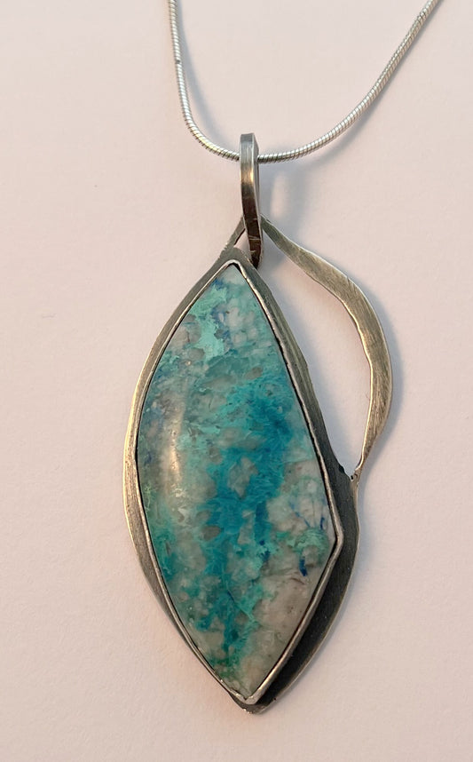 Open - Kimber Mine Chrysocolla in Quartz - Of Coins & Crystals