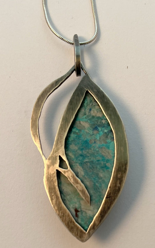 Open - Kimber Mine Chrysocolla in Quartz - Of Coins & Crystals