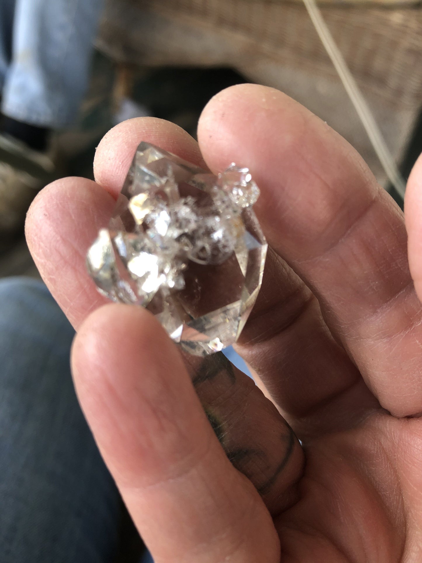 NFS Herkimer Diamond Cluster 0531-001 | Of Coins & Crystals