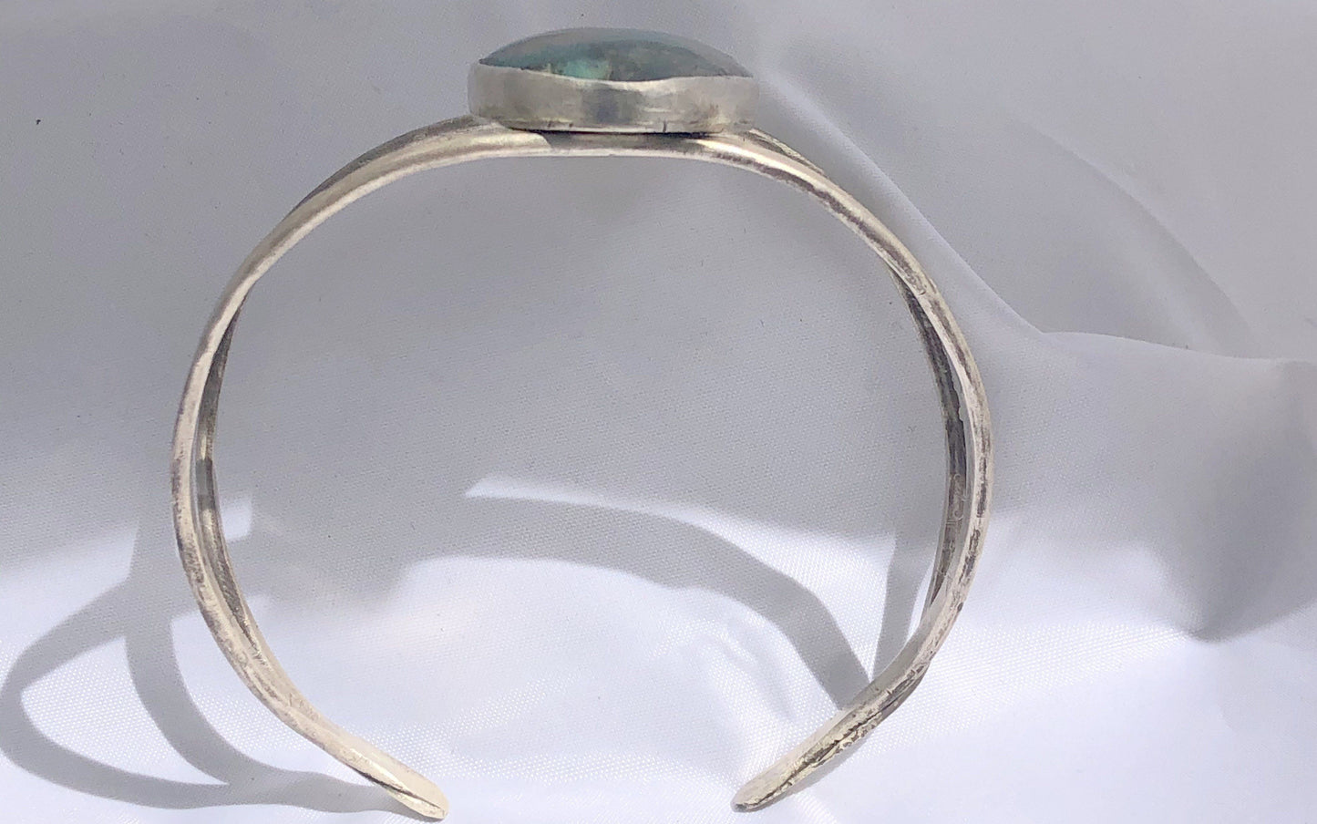 Namibian Shattuckite w/ Chrysocolla Sterling Bracelet | Of Coins & Crystals