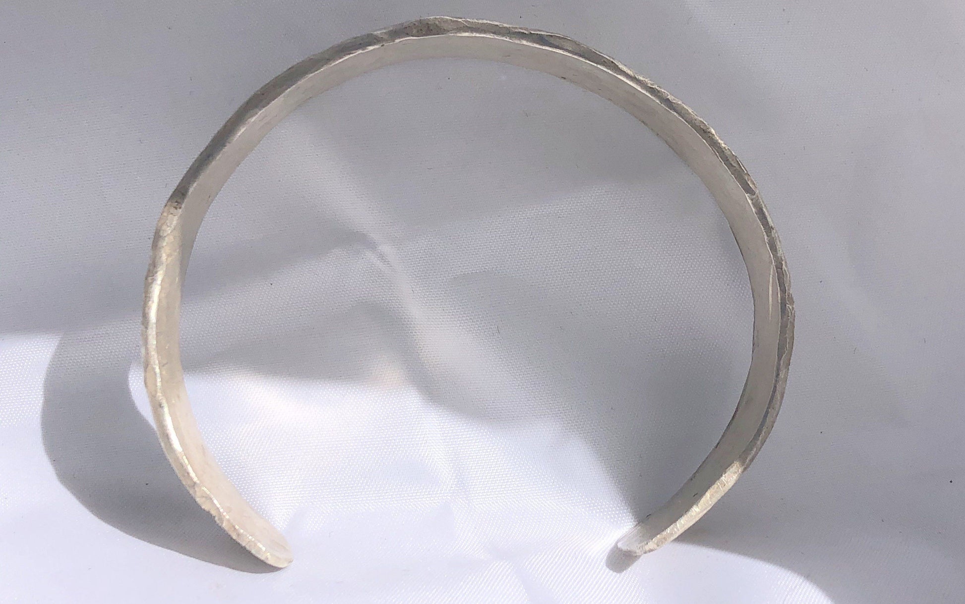 Hand Forged Sterling Silver Bracelet | Of Coins & Crystals