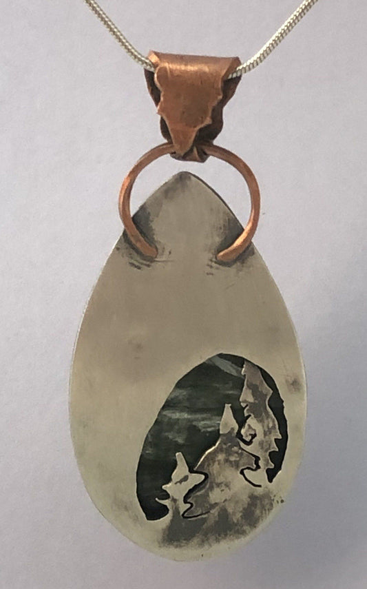 New Day Dawns - Seraphinite in Copper, Sterling | Of Coins & Crystals