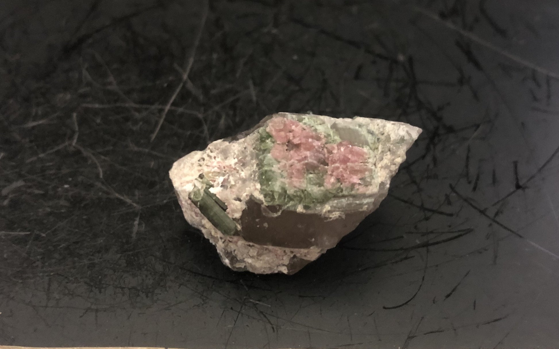 Watermelon Tourmaline in Quartz SM | Of Coins & Crystals