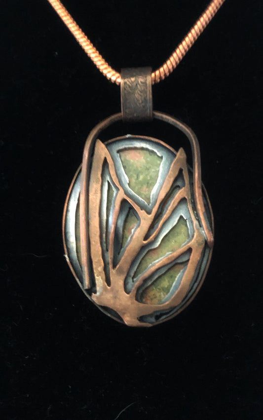 Butterflies are Free - Unakite in Copper | Of Coins & Crystals
