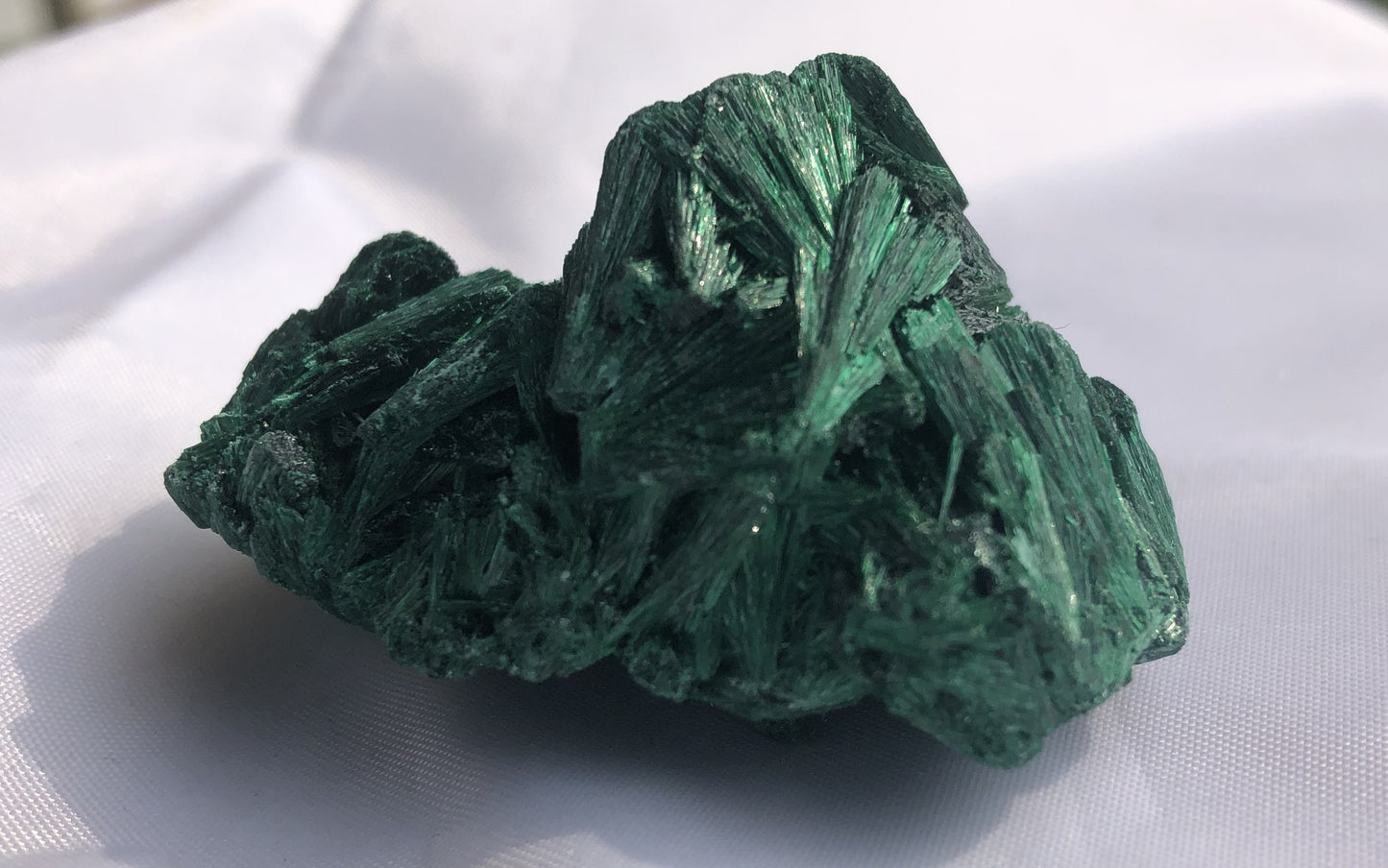 Fibrous Malachite 14 - Congo | Of Coins & Crystals