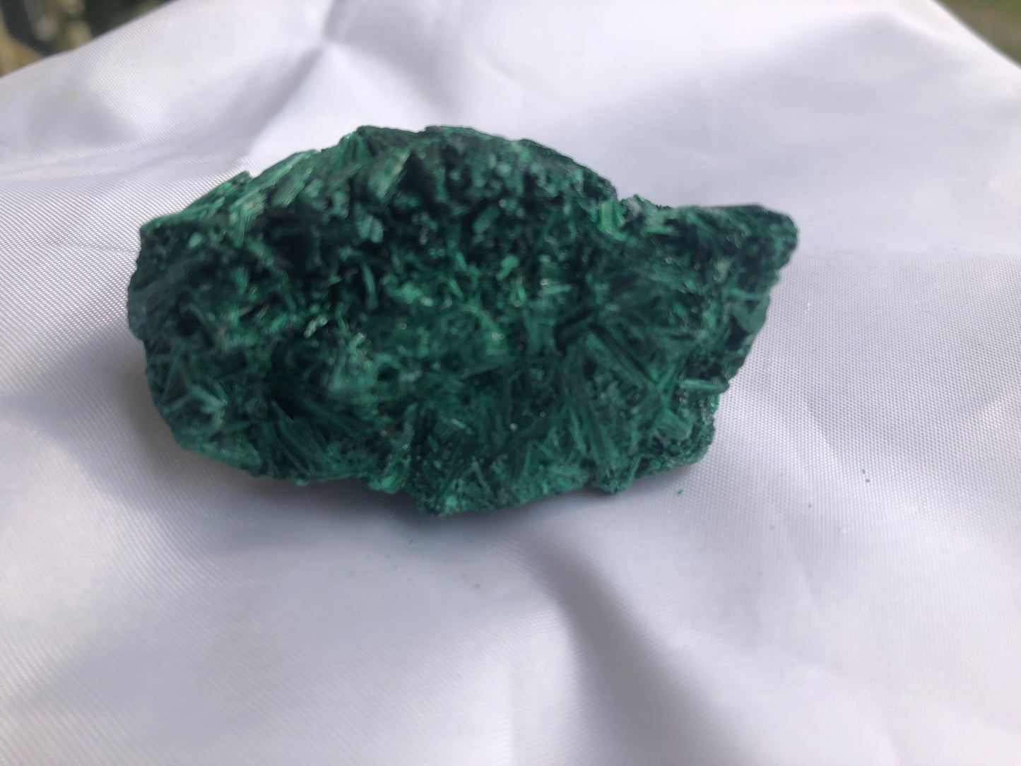 Fibrous Malachite 14 - Congo | Of Coins & Crystals