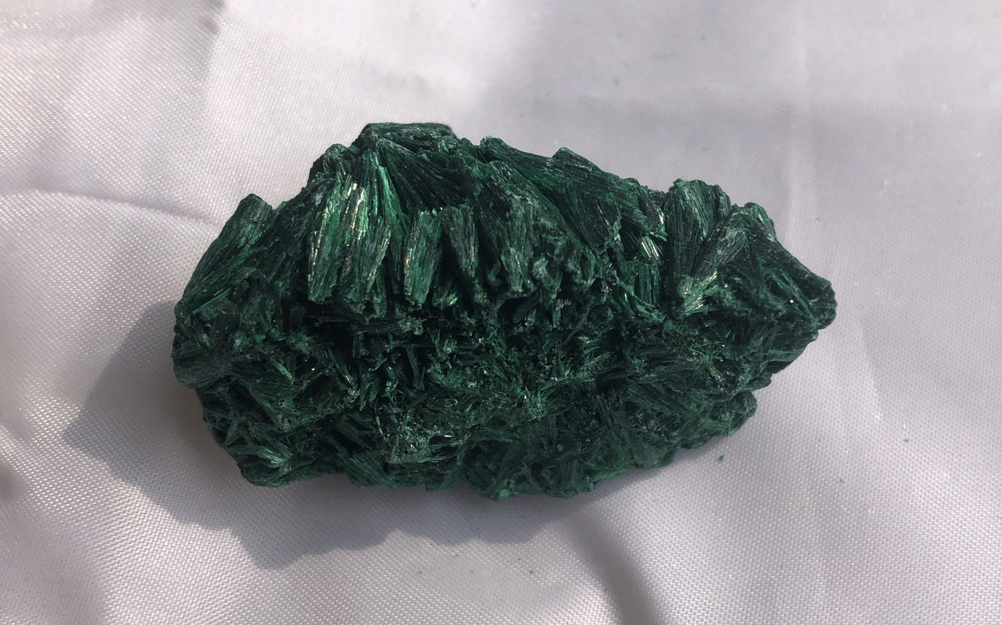 Fibrous Malachite 14 - Congo | Of Coins & Crystals
