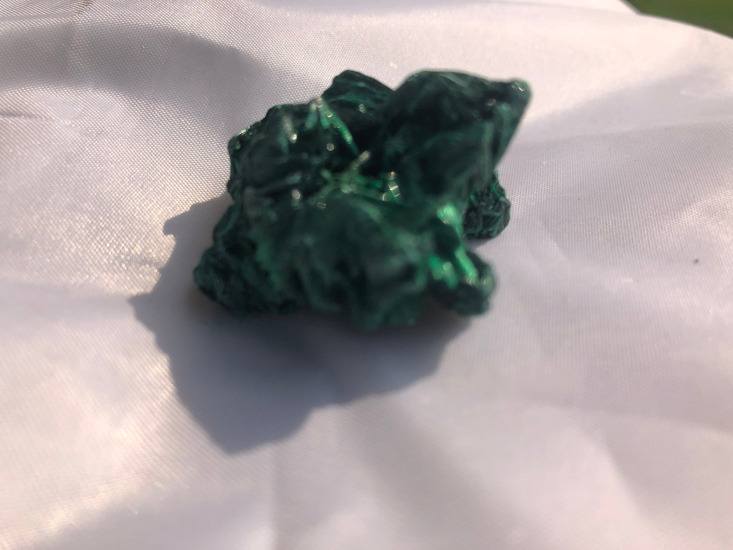Fibrous Malachite 16 - Congo | Of Coins & Crystals
