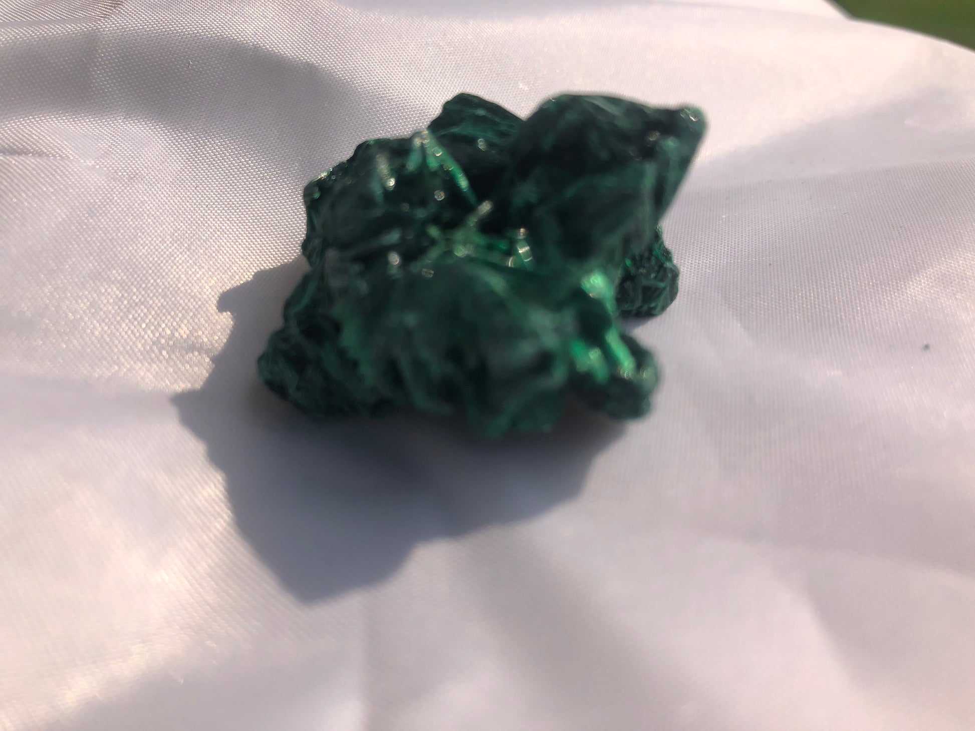Fibrous Malachite 16 - Congo | Of Coins & Crystals