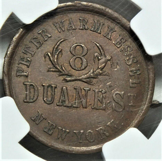 NY-630-BZ-1a0 Store Card CWT  NGC MS62 Bn | Of Coins & Crystals