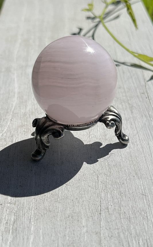 Pink Mangano Calcite Sphere