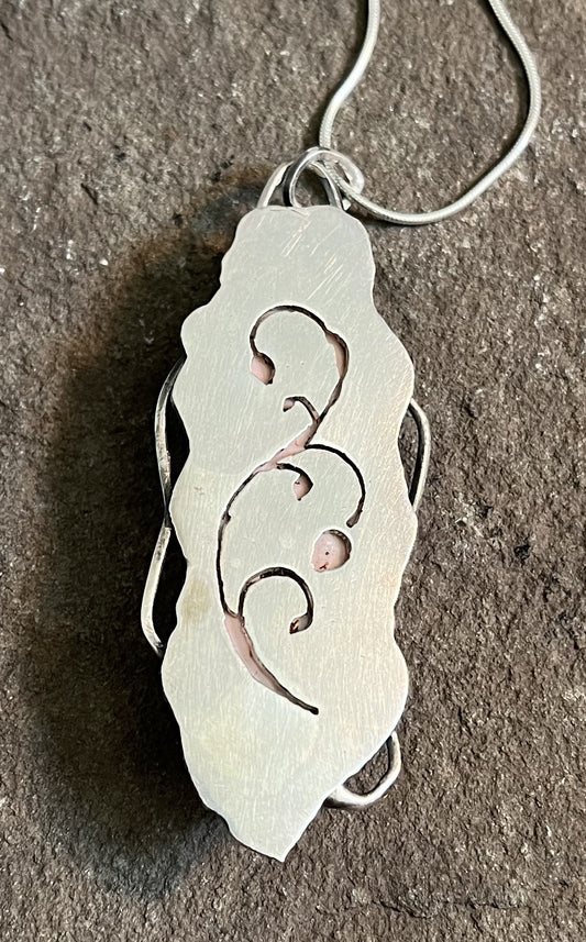 Blossom - Peruvian Pink Opal in Sterling