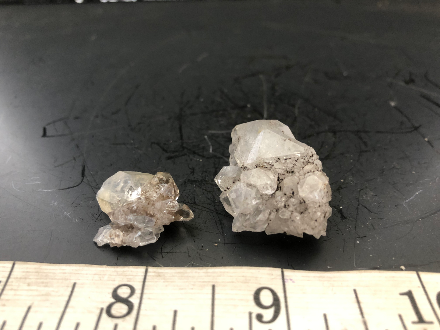 Herkimer Diamond Drusy Cluster Pair 7 | Of Coins & Crystals